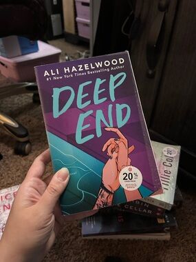 Ali Hazelwood "Deep End" Paperback - Teal & Purple Cover